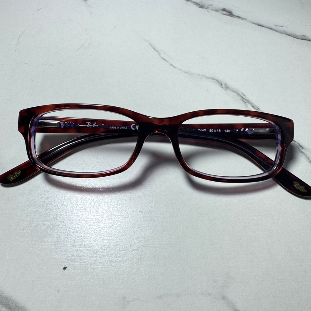 Ray-Ban RB 5187 2442 Tortoise Rectangular Eyeglasses Frames 50-16-140